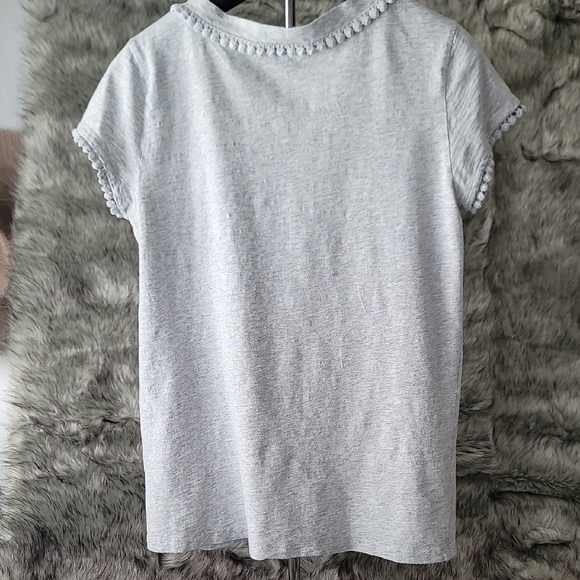 Nautica Gray V-Neck Short Sleeve Tee - Picture 8 of 9